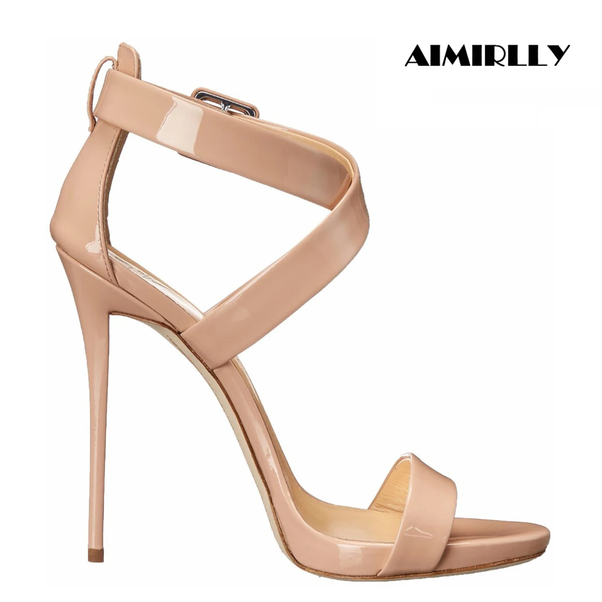 Women'S Shoes For Work - รองเท้าส้นสูงแบบเปิดนิ้วเท้ารัดส้นสำหรับผู้หญิง ยี่ห้อ Aimirlly เหมาะสำหรับงานปาร์ตี้และทำงาน
