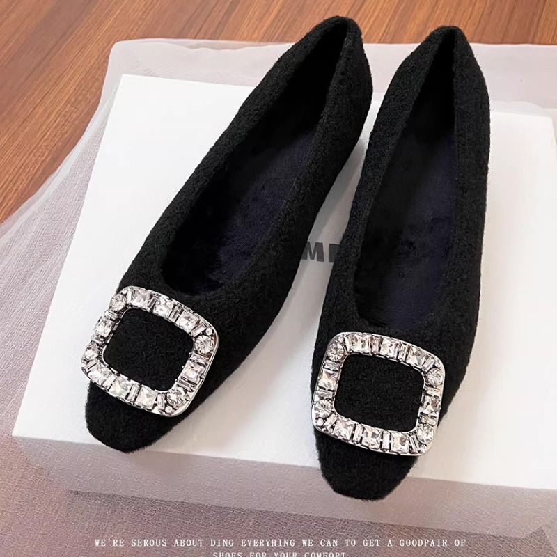 Women Shoes For Winter - Small Inside Heightened Wool Shoes for