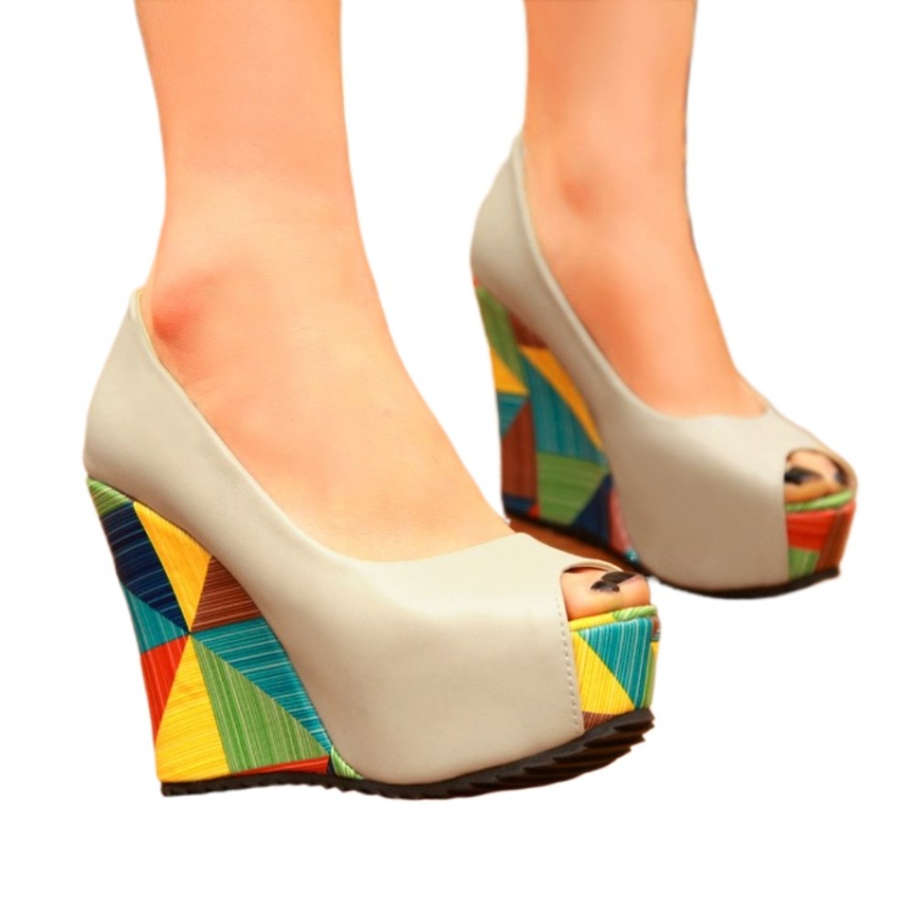 Women'S Shoes Peep Toe - BLXQPYT รองเท้าส้นเตารีดรองเท้าแตะผู้หญิงแฟชั่นปาร์ตี้พีปทูรองเท้าแต่งงานเจ้าสาวรองเท้าแตะแพลตฟอร์ม A08