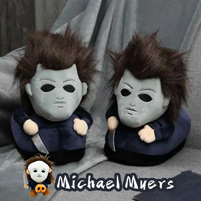 Women Shoes Myer - ฮาโลวีน Michael Myers ตลกสีดํา King Plush