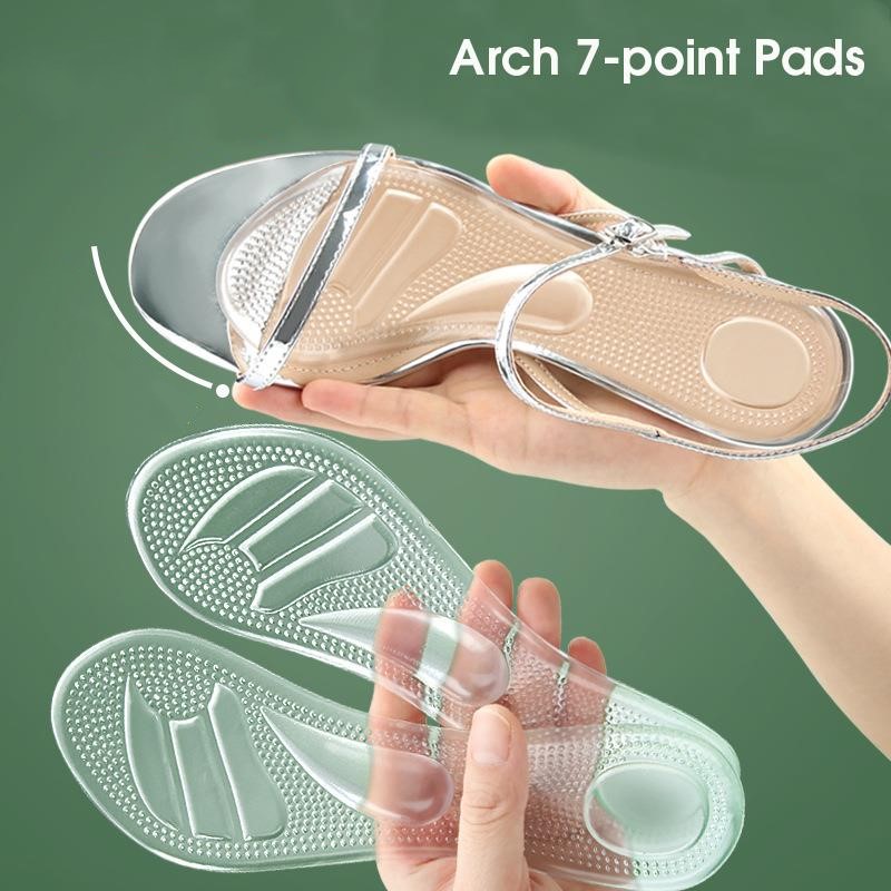 Women'S Shoes High Arch Support - แผ่นรองรองเท้าซิลิโคนเจล 1 คู่ สำหรับผู้หญิง รองรับอุ้งเท้า สำหรับรองเท้าส้นสูงและรองเท้าส้นเตี้ย