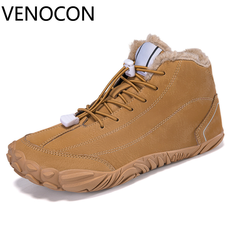 Women'S Shoes For Wide Feet - VENOCON รองเท้าบูทหุ้มข้อกันหนาวบุขน PU สำหรับผู้ชายและผู้หญิง ดีไซน์หัวกว้าง