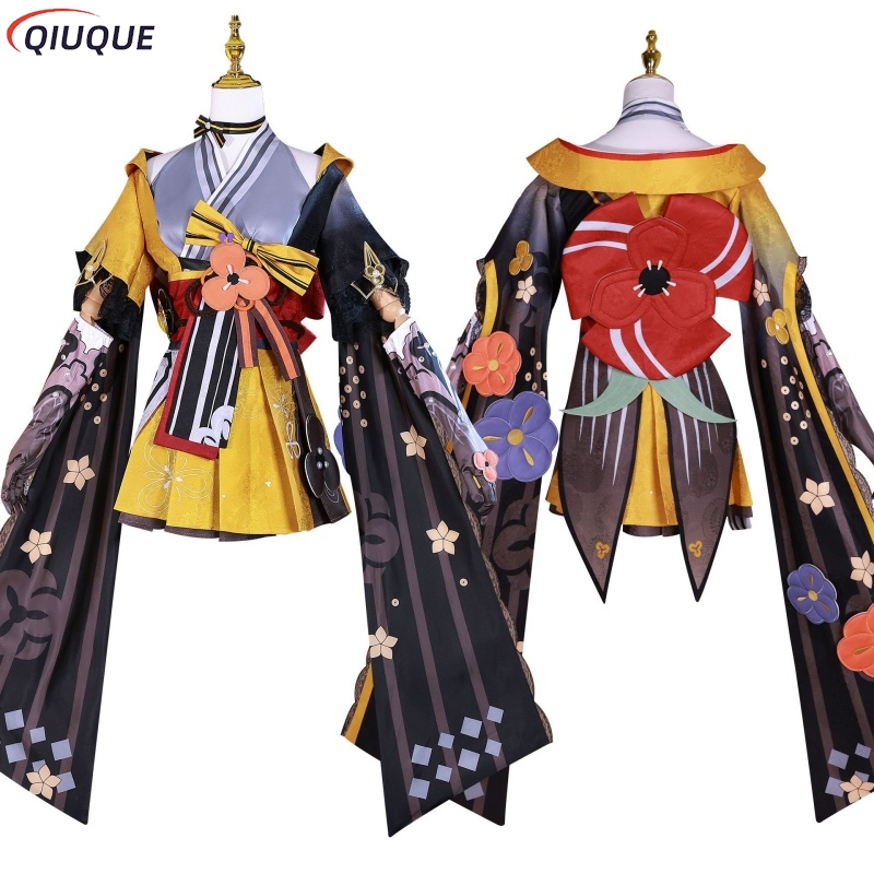 Women Shoes Japan - ชุดคอสเพลย์ชิโอริ วิกผม รองเท้าบูท รองเท้า พร้อมเครื่องประดับโลหะ ชุดคอสเพลย์ผู้หญิงครบชุด