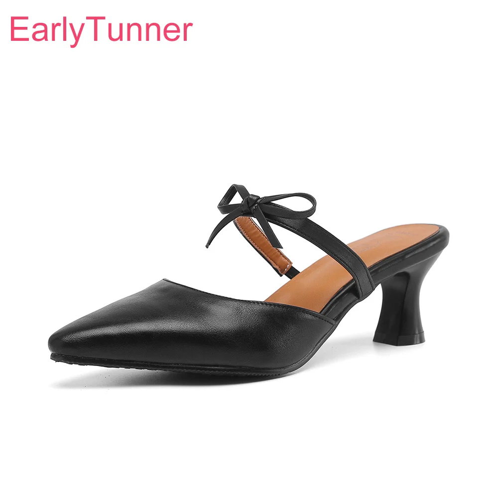 แฟชั่นฤดูร้อนใหม่สีดํา Apricot - Women'S Shoes Big Feet บทวิจารณ์และราคา