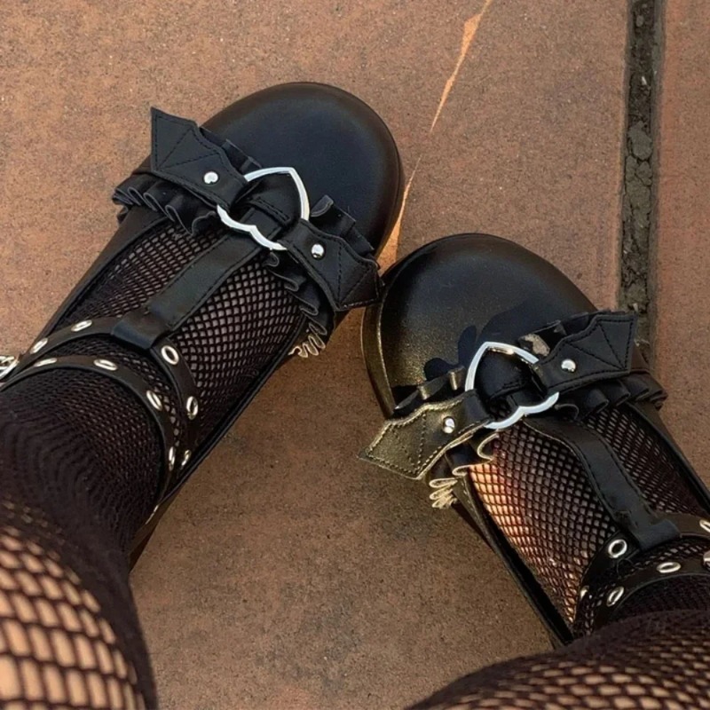 รองเท้าส้นเตารีดแบบมีสายรัดรูป - Mary Jane Shoes บทวิจารณ์และราคา