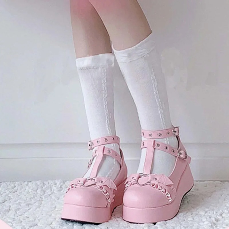 รองเท้าส้นเตารีดแบบมีสายรัดรูป - Mary Jane Shoes บทวิจารณ์และราคา