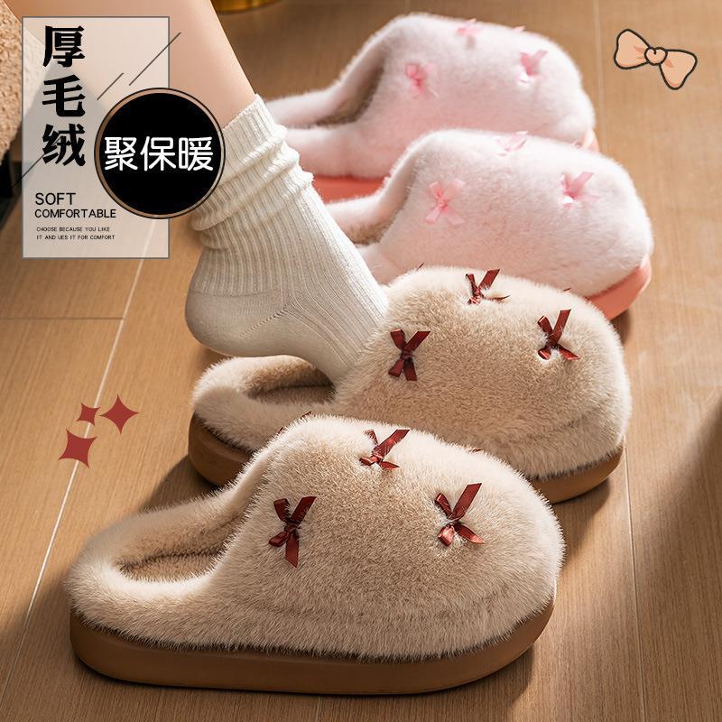 รองเท้าแตะใส่ในบ้านผ้าฝ้ายสำหร - Women Shoes For Winter บทวิจารณ์และราคา