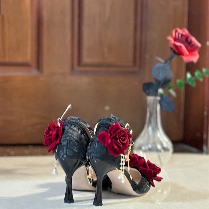 รองเท้าส้นเข็มสไตล์โกธิคโลลิต้ - Women Shoes Japan บทวิจารณ์และราคา