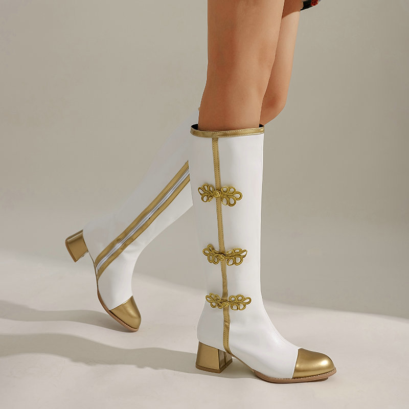 ขนาดใหญ่แฟชั่นเข่ารองเท้าบูทสู - High Knee Heel Boots บทวิจารณ์และราคา