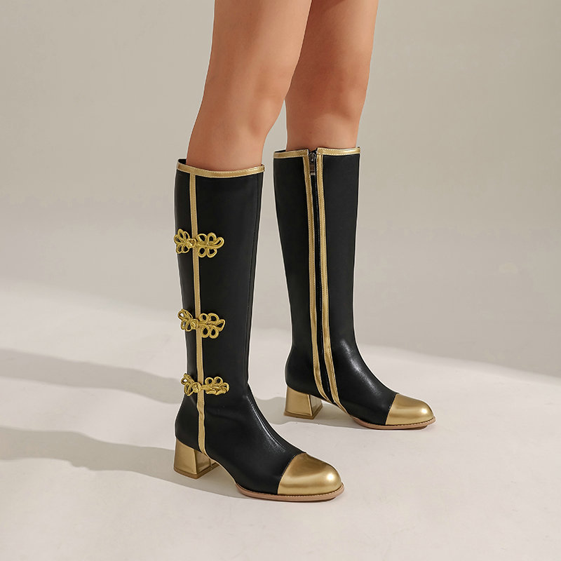 ขนาดใหญ่แฟชั่นเข่ารองเท้าบูทสู - High Knee Heel Boots บทวิจารณ์และราคา