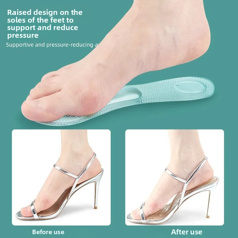 แผ่นรองรองเท้าซิลิโคนใส 1 คู่ส - Women'S Shoes High Arch Support บทวิจารณ์และราคา