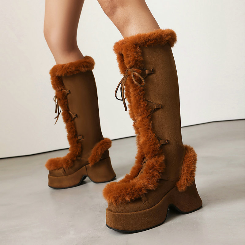 รองเท้าบูทสไตล์โลลิต้าแบบมีขนส - Women'S Shoes Chelsea บทวิจารณ์และราคา