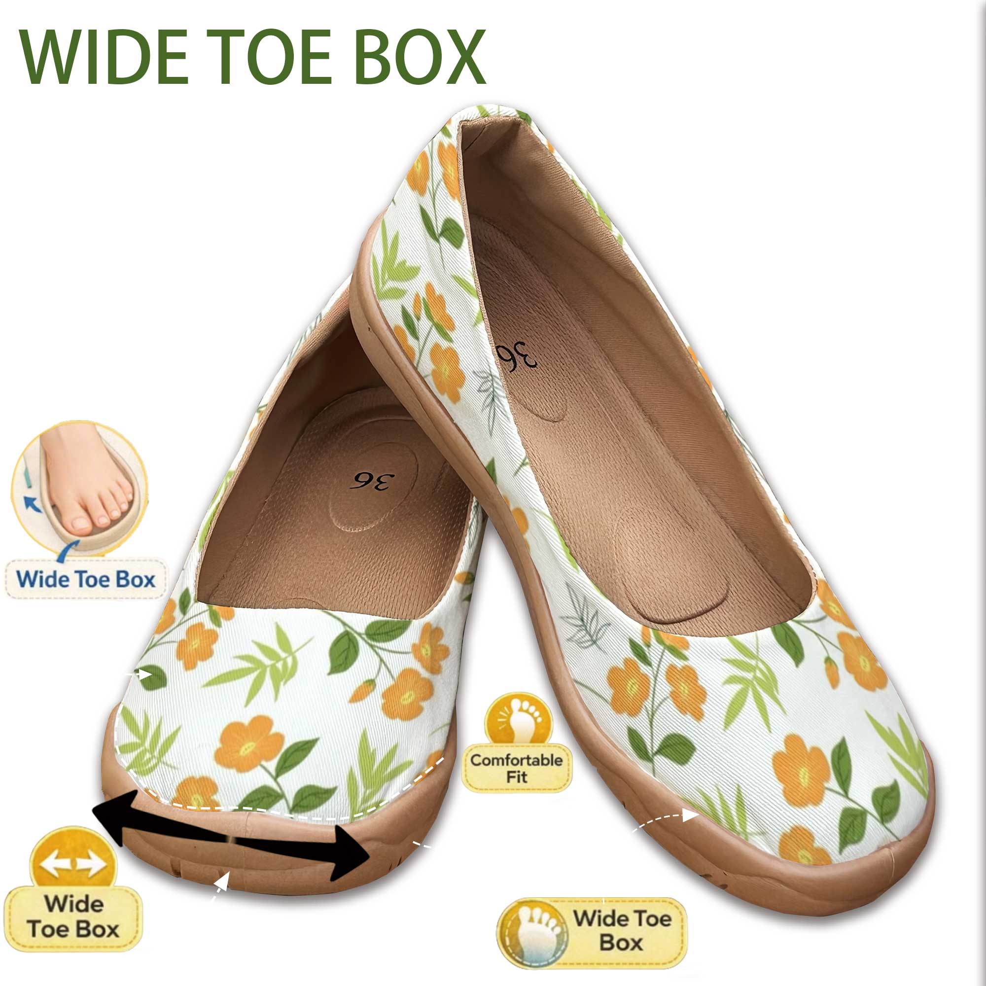 ข่าวดีสำหรับคนเท้ากว้าง! รองเท - Women'S Shoes For Wide Feet บทวิจารณ์และราคา
