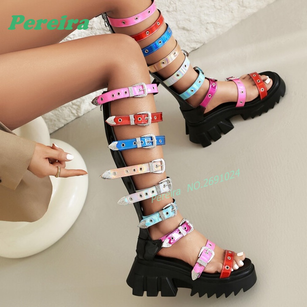 รองเท้าบูทส้นสูงแบบเปิดนิ้วเท้ - High Knee Heel Boots บทวิจารณ์และราคา