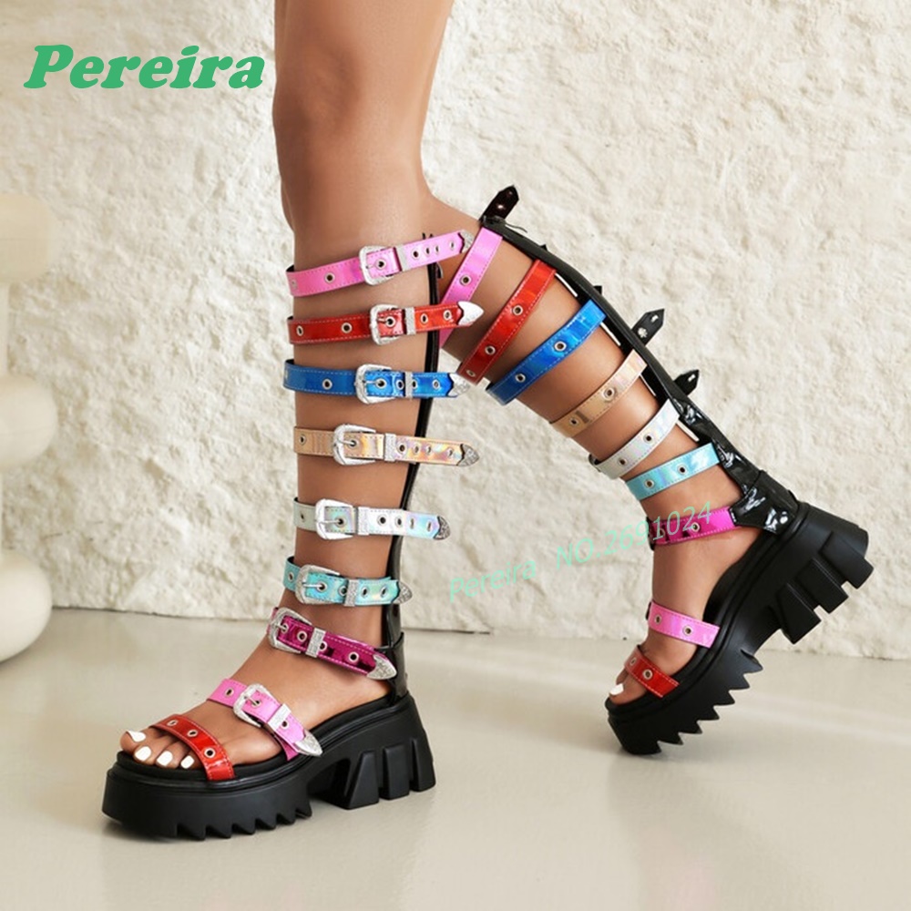 รองเท้าบูทส้นสูงแบบเปิดนิ้วเท้ - High Knee Heel Boots บทวิจารณ์และราคา