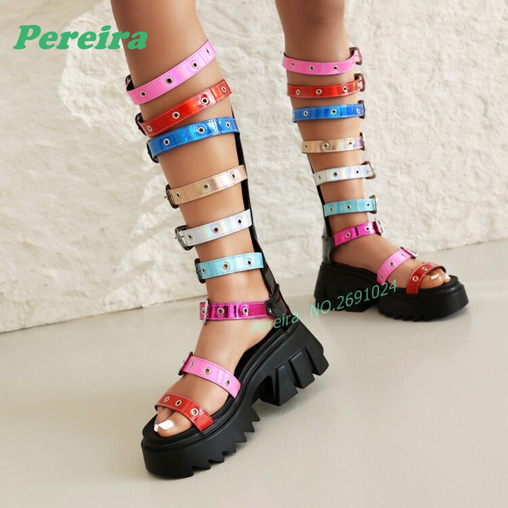 รองเท้าบูทส้นสูงแบบเปิดนิ้วเท้ - High Knee Heel Boots บทวิจารณ์และราคา