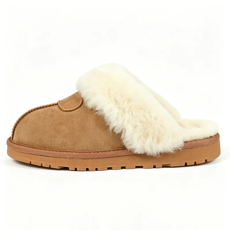 รองเท้าแตะขนสัตว์ธรรมชาติสำหรั - Women Shoes For Winter บทวิจารณ์และราคา