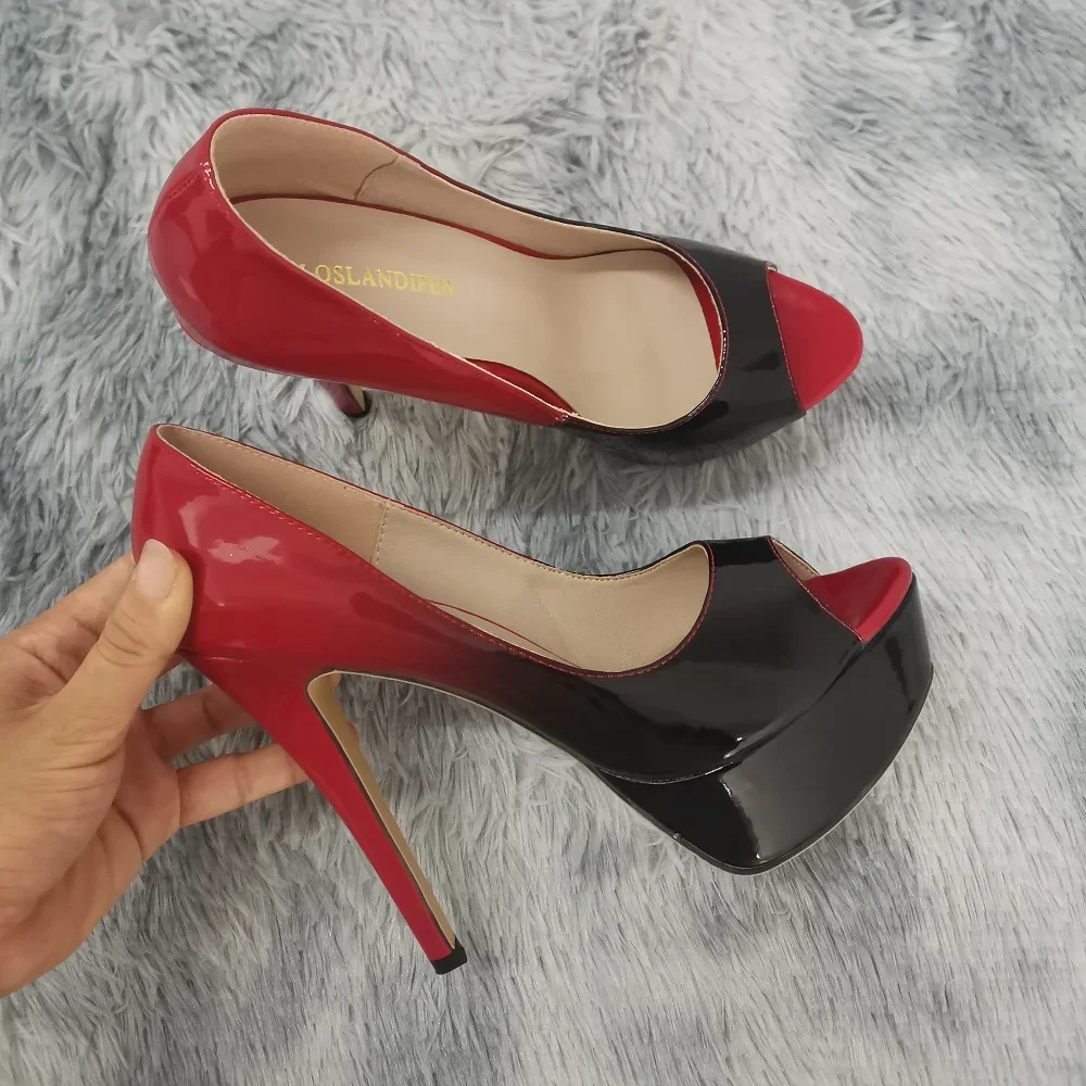 รองเท้าส้นสูงสตรีแบบส้นเข็ม 14 - Patent Leather Pump บทวิจารณ์และราคา