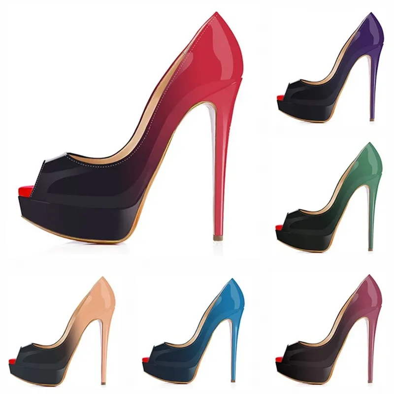 รองเท้าส้นสูงสตรีแบบส้นเข็ม 14 - Patent Leather Pump บทวิจารณ์และราคา