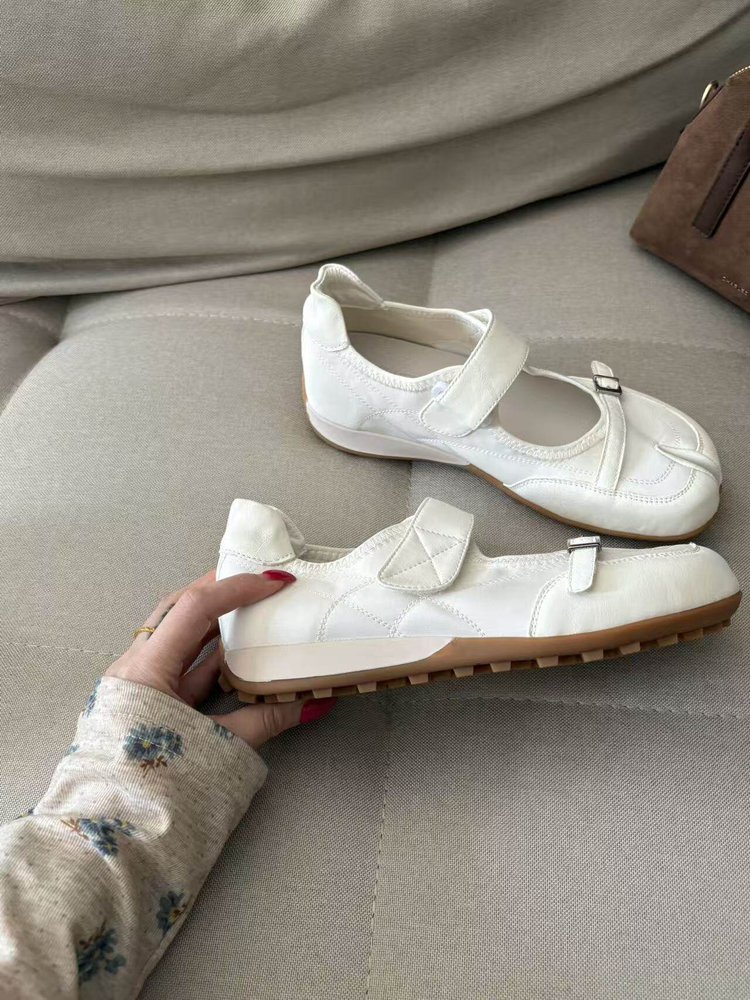 รองเท้าสตรีแบบสวมเปิดนิ้วเท้าท - Mary Jane Shoes บทวิจารณ์และราคา