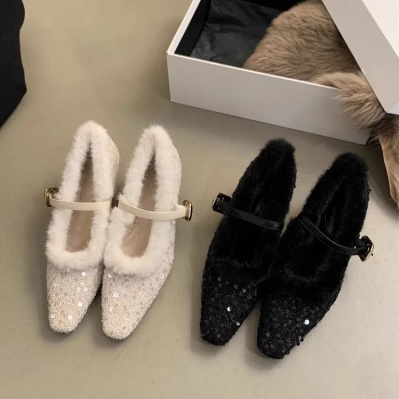 รองเท้าส้นสูงสไตล์ฝรั่งเศสแบบเ - Mary Jane Shoes บทวิจารณ์และราคา