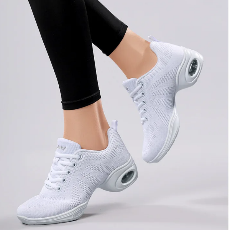 รองเท้าผ้าใบเต้นรำตาข่ายสีดำสำ - Women'S Zumba Shoes บทวิจารณ์และราคา