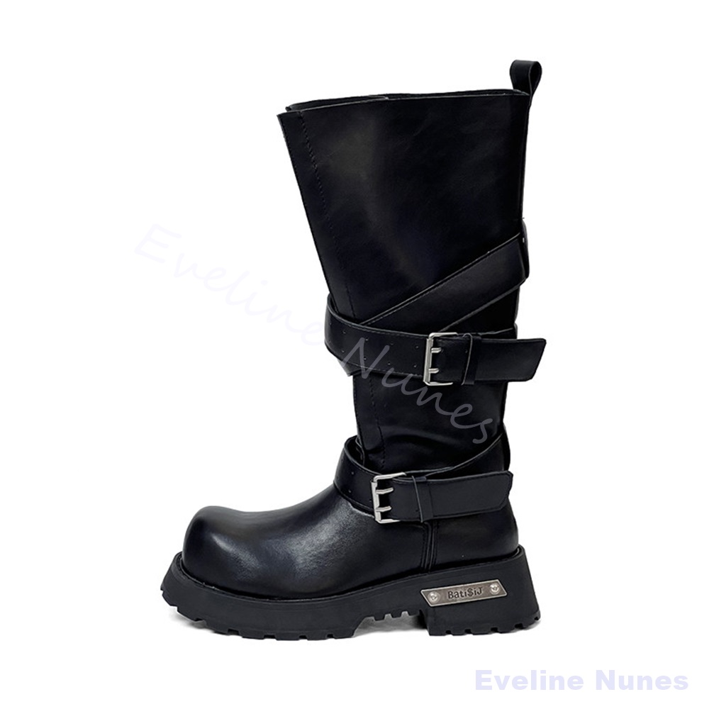 รองเท้าบูทมอเตอร์ไซค์ส้นหนาแบบ - Women'S Shoes Extra Wide บทวิจารณ์และราคา