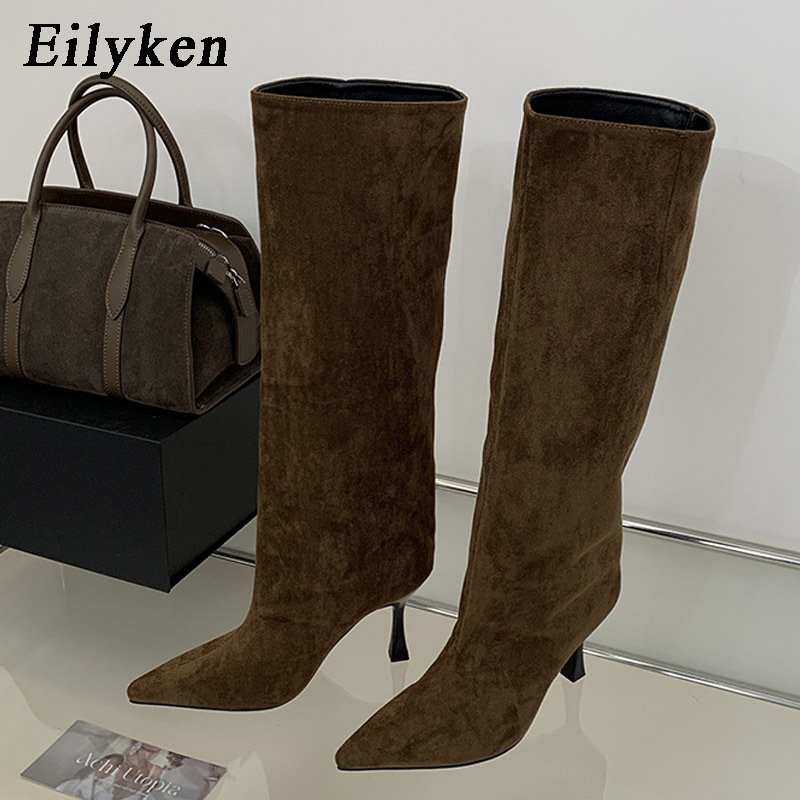 รองเท้าบูทส้นสูงหัวแหลมสไตล์วิ - High Knee Heel Boots บทวิจารณ์และราคา