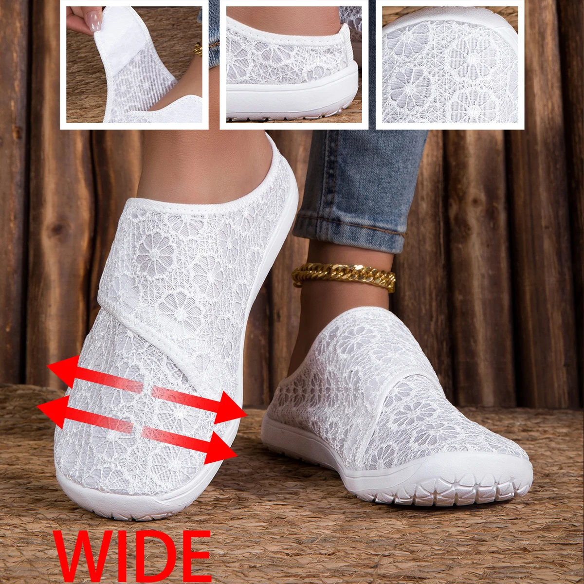 DJSUNNYMIX รองเท้าลำลองสำหรับฤ - Women'S Shoes For Wide Feet บทวิจารณ์และราคา