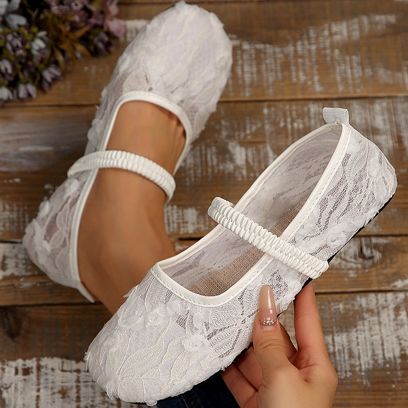 รองเท้าผู้หญิงรองเท้าตาข่ายระบ - Mary Jane Shoes บทวิจารณ์และราคา