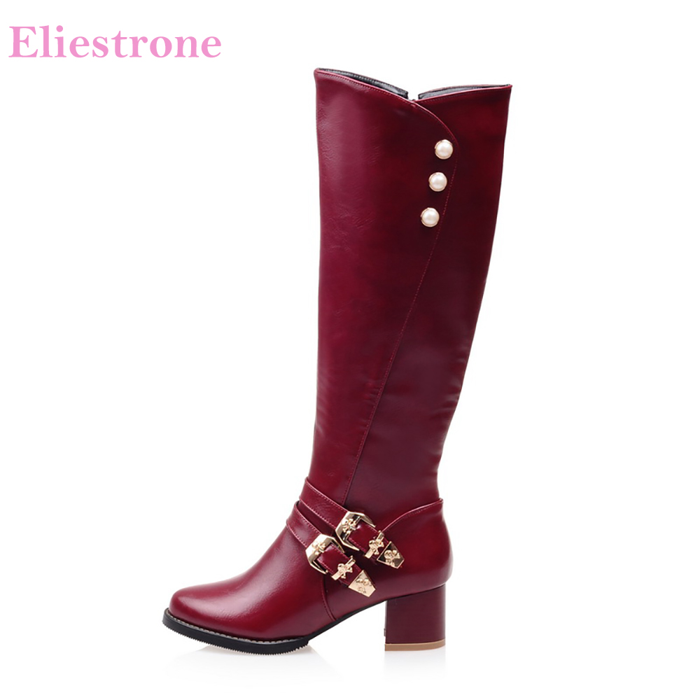 แฟชั่นใหม่เอี่ยมรองเท้าบู๊ตสูง - Women'S Shoes Big Feet บทวิจารณ์และราคา