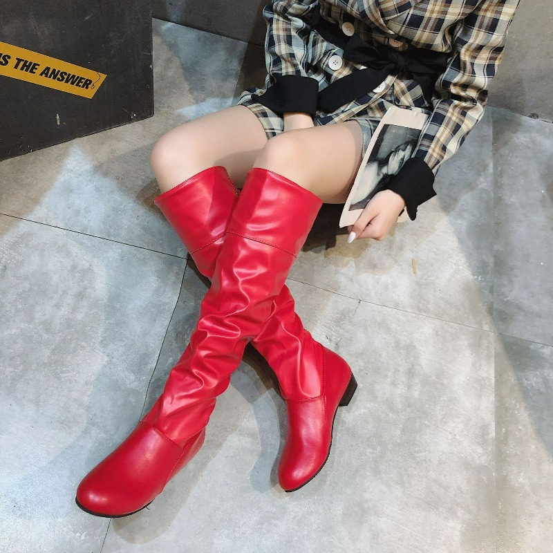รองเท้าบูทผู้หญิงสูงถึงเข่า ปี - High Knee Heel Boots บทวิจารณ์และราคา