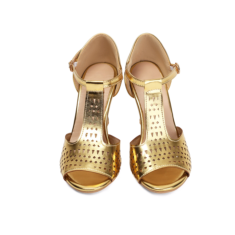รองเท้าเต้นแทงโก้บอลรูม ลาติน  - Gold Chain Sandal บทวิจารณ์และราคา