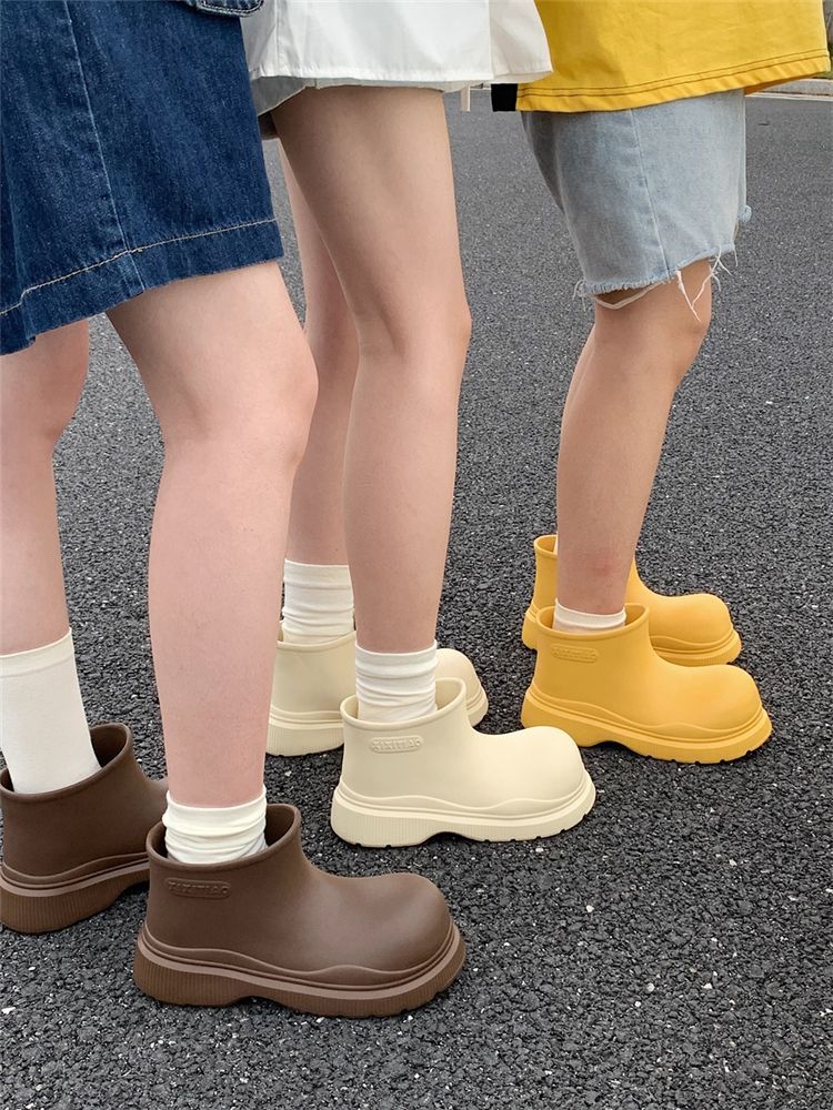 รองเท้าบูทกันฝนสีน้ำตาลสำหรับผ - Women'S Shoes Extra Wide บทวิจารณ์และราคา