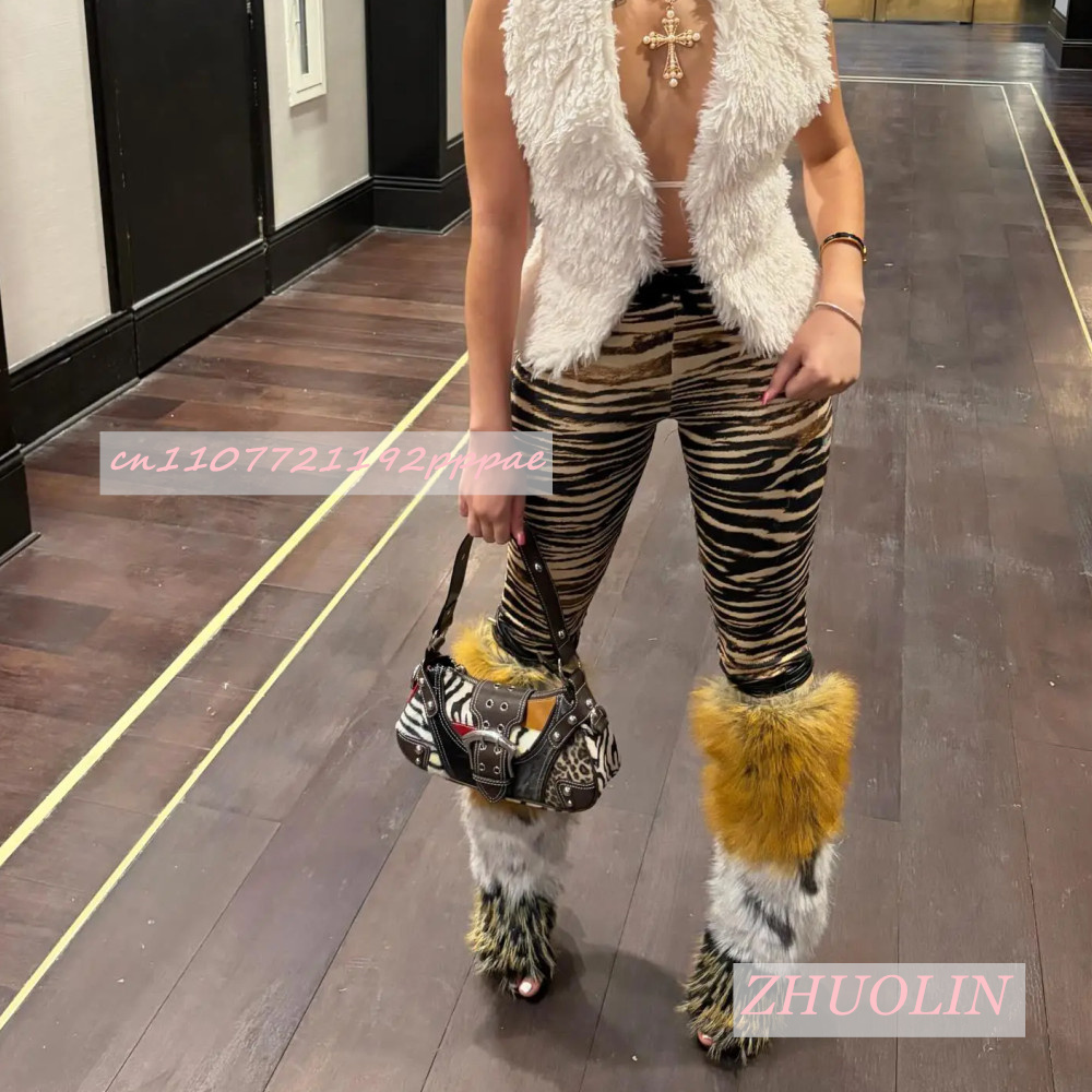 รองเท้าส้นสูงแบบเปิดนิ้วเท้าสไ - High Knee Heel Boots บทวิจารณ์และราคา