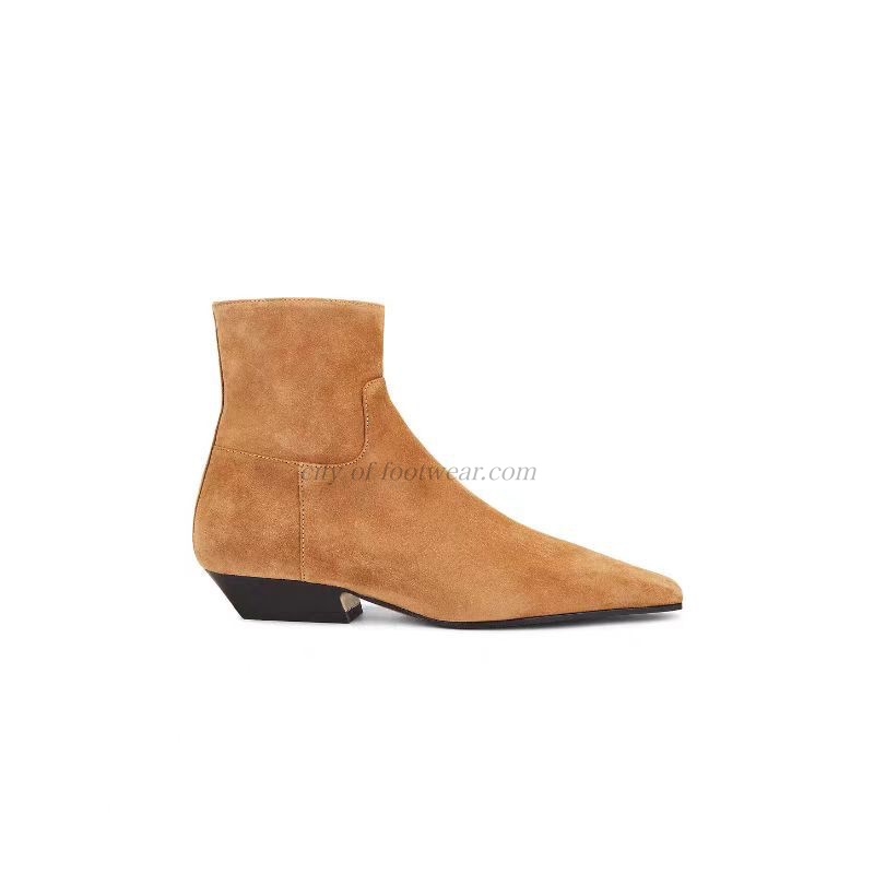 รองเท้าบูทหุ้มข้อหนังกลับส้นเต - Women'S Shoes Big Feet บทวิจารณ์และราคา