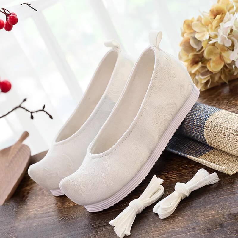 รองเท้าฮันฝูสีพื้นสไตล์โบราณ เ - Women Shoes Japan บทวิจารณ์และราคา
